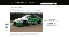 Desktop Screenshot of electric-vehiclenews.com